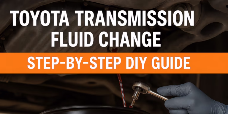 Toyota transmission fluid change step-by-step DIY guide with drain pan and wrench